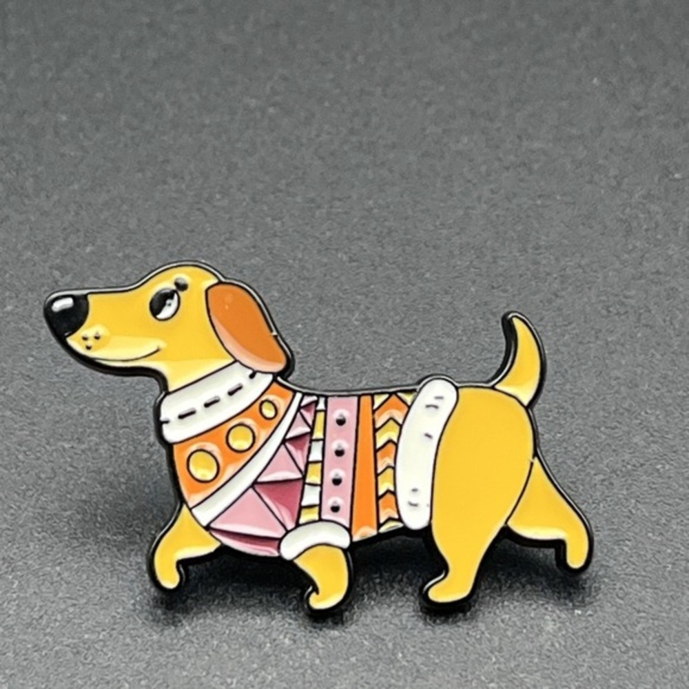 Dachshund Wiener Dog In A Sweater Cute Lapel Hat Pin